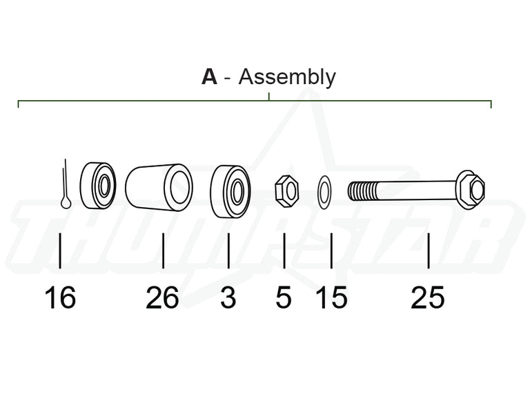 3566 | Chain Roller Complete Assembly  (V5)